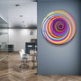 Wallity Cuadro Decorativo de Vidrio Templado Multicolor 80 x 80 cm